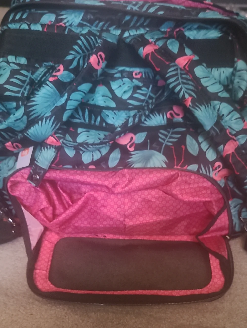 Lug Via 3-in-1 Convertible Bag - Flamingo Print (Unused!)📝